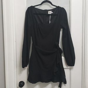 Princess Polly Villa Mini Dress Black NWT